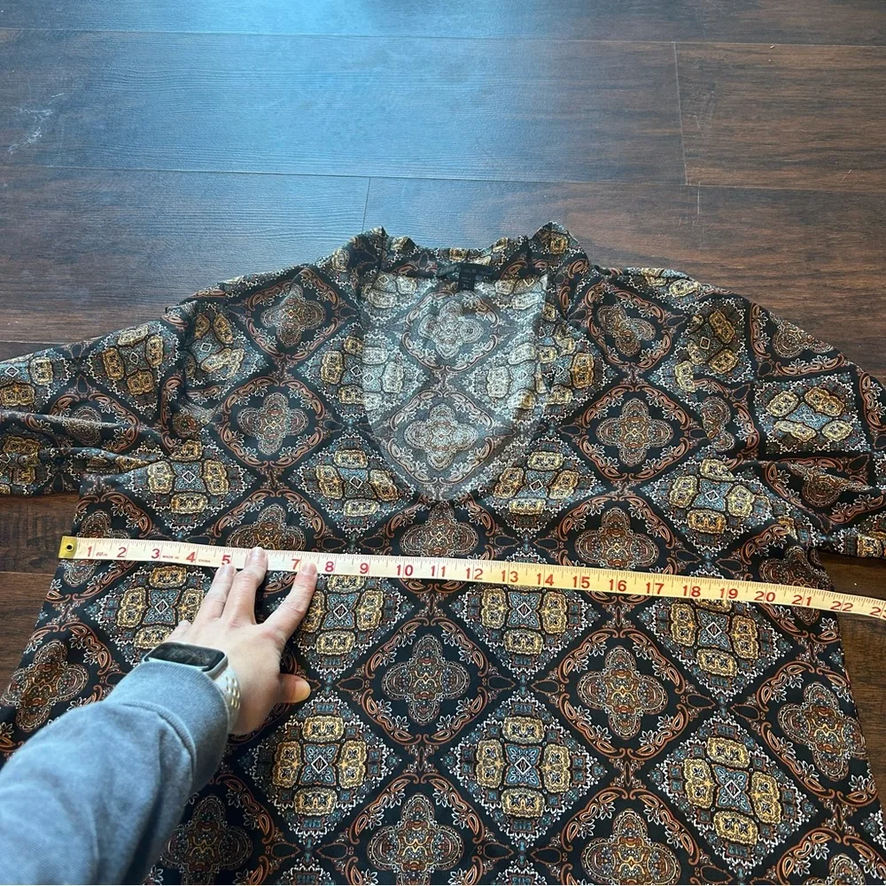 BeBop Black and Brown Long Sleeve Dress - Picture 3 of 7